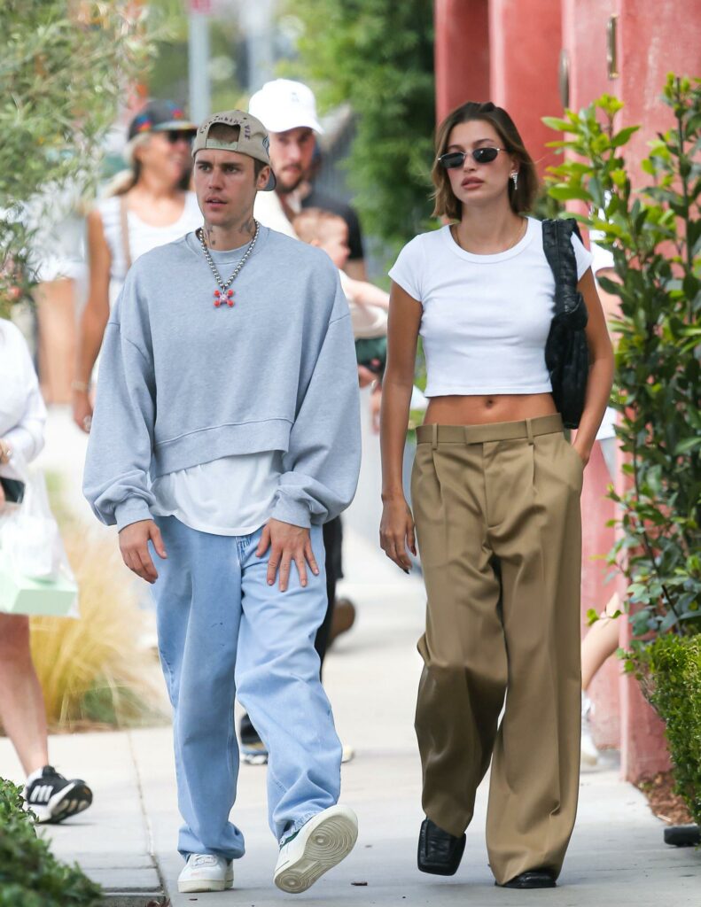 LOS ANGELES, CA - JUNE 24: Justin Bieber and Hailey Bieber are seen on June 24, 2023 in Los Angeles, California. (Photo by thecelebrityfinder/Bauer-Griffin/GC Images)