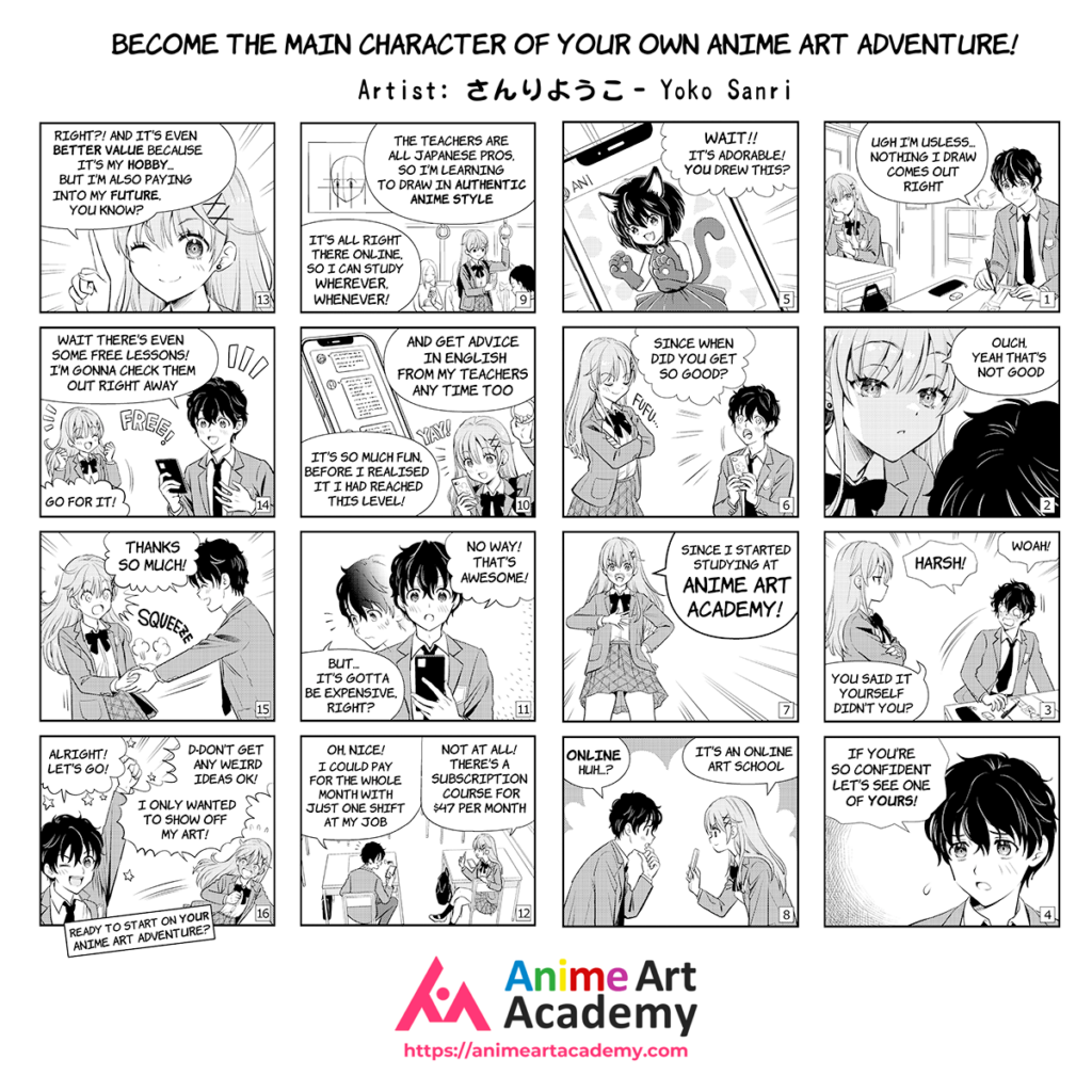 Anime Art Academy Promotional Manga Comic